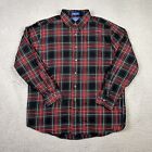 Pendleton Country Traditionals Flannel Shirt Mens Large Plaid Long Sleeve Button