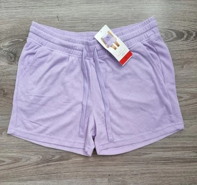 Pantalones cortos toalleros vintage impermeables para mujer morados M Foto 1 de 4