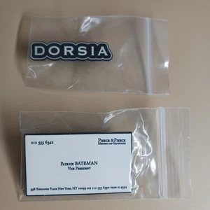 American Psycho Emaille Pins Set Dorsia + Patrick Bateman VP Pierce & Pierce - Bild 1 von 4