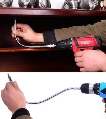 1/4" Extension Screwdriver Drill Bit Flexible Shaft Bit Holder Connecting GRO - Image 1 of 4