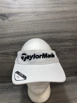 TaylorMade Visor Hat Cap Strap Back Mens Adjustable Psi Golf White - Image 1 of 4