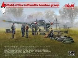 ICM 1/48 AIRFIELD OF THE LUFTWAFFE BOMBER GROUP - Immagine 1 di 4