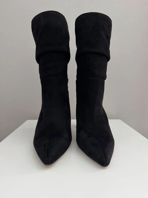 Botín Jessica Simpson Brixen Negro Imitación Cuero Gamuza Talla 8.5 Usado Una Vez Foto 1 de 4