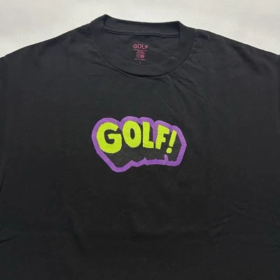 Golf Wang Wham Logo Black Short Sleeve T-Shirt Size Large Tyler the Creator - Image 1 of 4