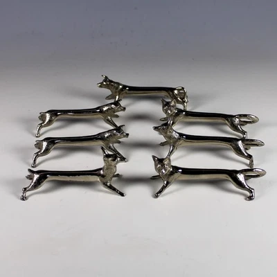 Vintage French Silverplate Animal Knife Rests Porte-Couteau set of 7 - Image 1 of 4