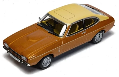 VANGUARDS 1/43 1977 FORD CAPRI MK2 MKII 3.0 GHIA SATURN GOLD/BEIGE ROOF VA15406 - Image 1 of 4