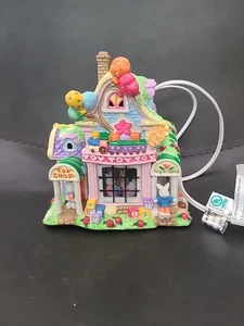Easter Lighted Ceramic Toy Shop House Pastel Village Bunny Spring Decor 8” - Picture 1 of 9