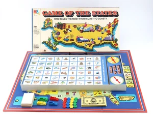Vtg 1979 Game of the States Family Board Game Milton Bradley 100% Complete - Picture 1 of 7