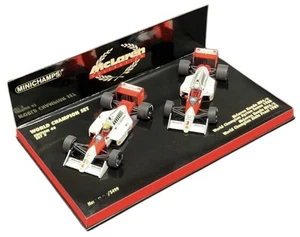 Minichamps 1/43 World Champion Prost / Senna 1988+1989 McLaren MP4/4+5 - Picture 1 of 5