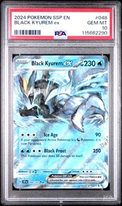 Black Kyurem ex 048/191 Sv08: Surging Sparks Holo GEM MINT PSA 10 - Bild 1 von 2