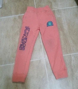 Billionaire Boys Club Sweatpants Youth Spell Out Astronaut Joggers Orange Sz 5/6 - Picture 1 of 6