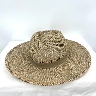 Новый без ЯРЛЫКОВ Brixton Joanna соломы солнца шляпа бежевый женщин средний 7 1/4 - Изображение 1 из 3