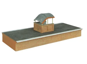 Brand New Boxed  Pair of R7287 Hornby 00 Gauge Platform Island Resin Models. - Foto 1 di 1