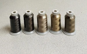 5 DURAK Tekstil ARC Polyester Embroidery Machine Thread Brown 40 WT 1000 M NEW - Picture 1 of 1