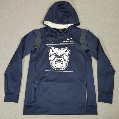 Nike Dry Fit Butler Bulldogs Hoodie Men's Large Blue Polyester Pullover_21.5x29" - Image 1 of 4