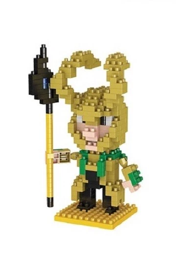Loki Superhero LOZ Style 240pc Nano Brick Mini Building Block Puzzle Toy UK - Image 1 of 1