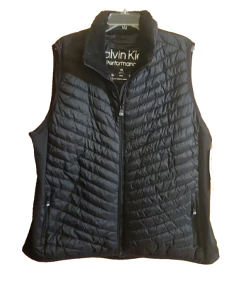 Calvin Klein Performan Puffer Quilted Zip Vest Premium Black Plus SZ 2X NWT - Image 1 of 4