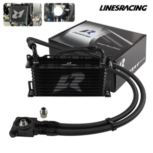 10 Row Oil Cooler Line Kit & Thermostaic 73 Degree C Oil Filter Sandwich Plate - Picture 1 of 11