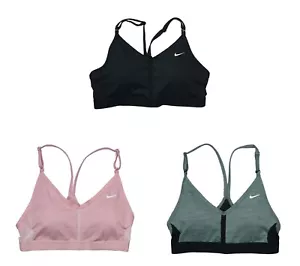 Sujetador deportivo para mujer Nike Dri-FIT Indy inserto de malla de bajo impacto nuevo con etiquetas - Imagen 1 de 8