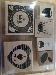 Stampin Up Sweet Centers Gummistempel 6er Set Love You Halloween Weihnachten - Bild 1 von 2