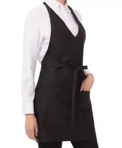 Chef Works Unisex Tuxedo Professional Apron in Black Size 32”T 28”W - Picture 1 of 2