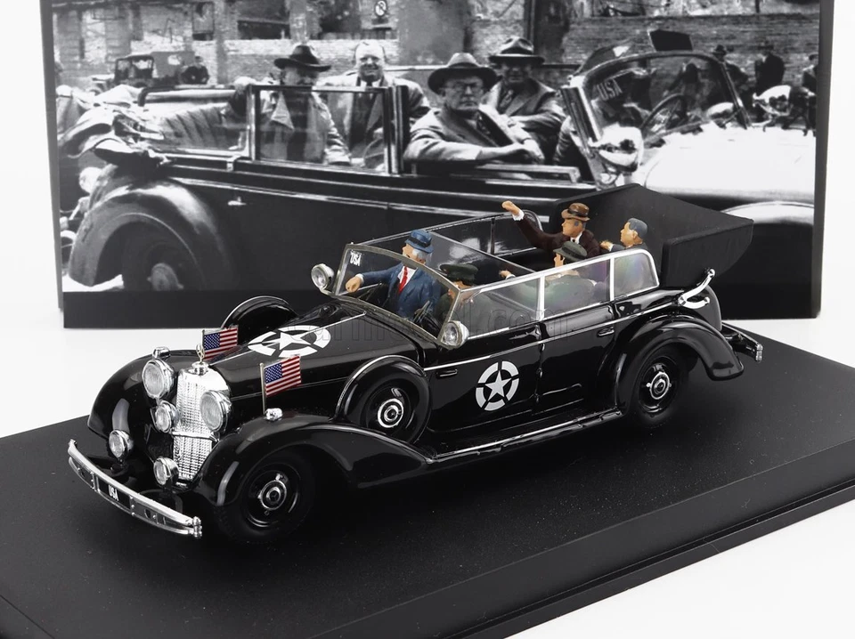 1/43 RIO-MODELS - MERCEDES BENZ - NOW WITH 5 FIGURES - 770K OPEN - AFTER CAR018/ - Immagine 1 di 1