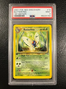 2001 Pokemon Neo Discovery #19 - Butterfree - MINT 1st Edition PSA 9! - Picture 1 of 4