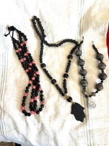 Vintage Lot of Hawaiian Lava Necklaces - Picture 1 of 4