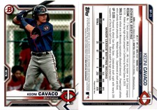 Keoni Cavaco 2021 Bowman Baseball Card BP-73  Minnesota Twins