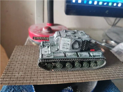 Tanque pesado soviético KV-2 1942 hecho en casa 1/72 Segunda Guerra Mundial modelo acabado pintado en 3D Foto 1 de 2