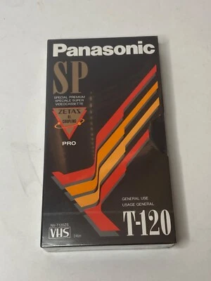 Cinta VHS en blanco Panasonic T-120 | Uso general | SP Special Premium nueva sellada A5 Foto 1 de 3