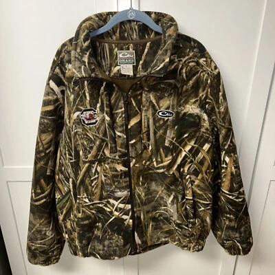 Chaqueta camuflada de caza Drake Waterfowl Systems para hombre talla L cremallera completa Foto 1 de 4