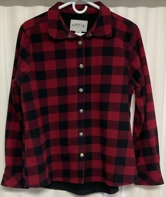 Franela a presión pesada forrada de lana Orvis extra grande para mujer.    7238 Foto 1 de 3