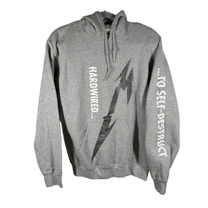 Sudadera con Capucha Metallica Hardwired Para Hombres S Gris Manga Gráfico Destruct RARA - Imagen 1 de 14