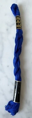 DMC Perle Cotton Size 5 Embroidery Thread - 1 Skein Color Blue #796 - Image 1 of 4