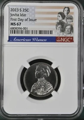 2023 S Jovita Idar Quarter NGC MS67 FDOI - Image 1 of 2