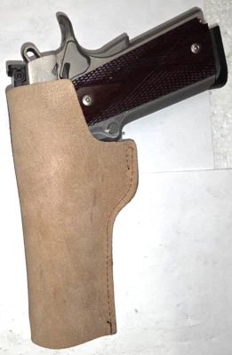 Coldre de couro Smith & Wesson ITP 09-45 IWB Colt 1911 4" - 5", Browning BHP NOS - Imagem 1 de 4