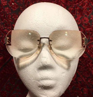 Vintage Ace Optical Co Bi- Focal Glasses Metal/Acetate Arms Pink Tint - Image 1 of 4