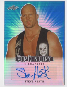 Stone Cold Steve Austin 2018 Leaf Pop Century Signatures Metal Autograph Card 25 - Picture 1 of 2