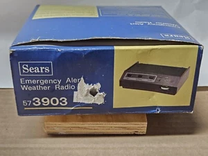 Nueva radio meteorológica de alerta de emergencia Sears #57-3903 nueva stock antigua nueva de stock - Imagen 1 de 12