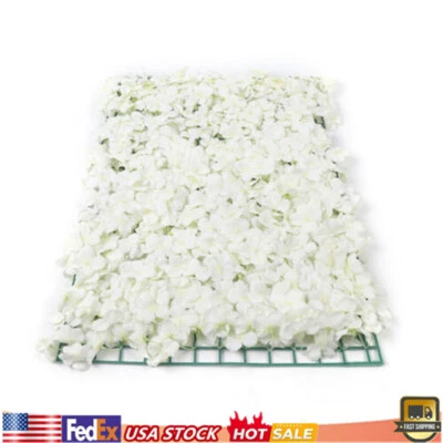 Painel de parede artificial falso flor hortênsia banquete decoração de fundo de casamento 10X - Imagem 1 de 4