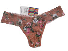 HANKY PANKY THONG LOW RISE SIGNATURE LACE PR4911 TERA FLORAL PANTIES ONE SIZE OS