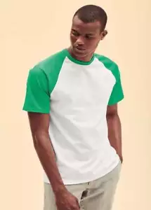 Fruit Of The Loom Valueweight Short Sleeve Men's Raglan T-Shirt | 100% Cotton - Picture 1 of 12