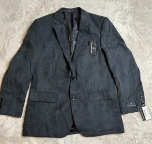 Jean Paul Germain Blazer Men’s Sz 38R Black 100% Mircro Fiber. NWT - Picture 1 of 7