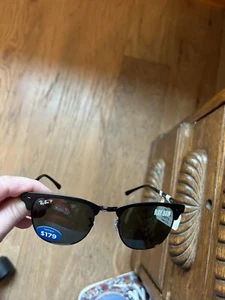 NEW RAY-BAN -P BLACK POLARIZED SUNGLASSES WITH FREE SHIPPING - Picture 1 of 6