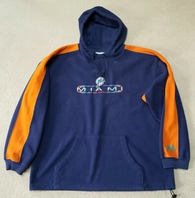 MIAMI DOLPHINS STITCHED LETTERS AND EMBLEM NFL VF Imagewear Sweatshirt Mens XL - Image 1 of 4