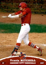 2007 Johnson City Cardinals Grandstand 24 Travis Mitchell St Louis Missouri Card