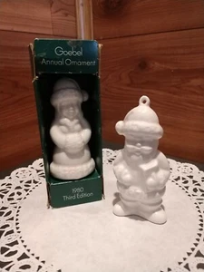 1 GOEBEL® SANTA 1978 ANNUAL ORNAMENT & 1 1980 3RD EDITION GIRL ORNAMENT - Picture 1 of 7