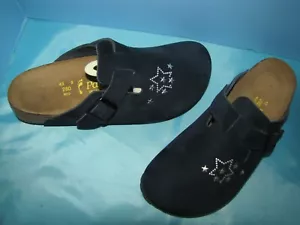 NWOB Papillio Birkenstock Navy Suede Mules - Womens - 43 - 12.5 - Picture 1 of 6