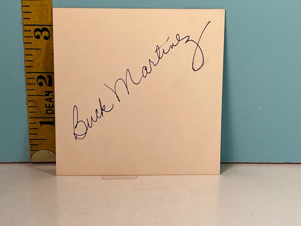 🔥 BUCK MARTINEZ Detroit Tigers Autographed Postcard🔥 - Image 1 of 1